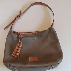 Dooney & Bourke Pebbled Leather Hobo Shoulder Bag